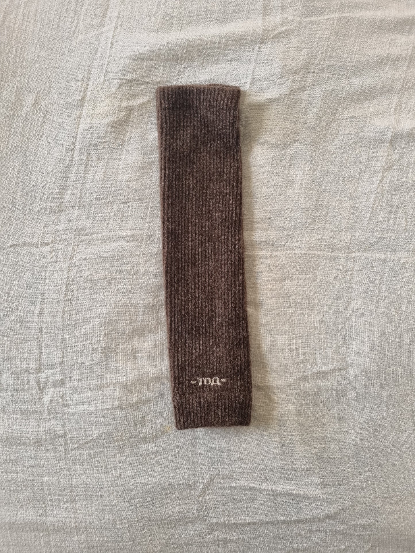 Brown Baby Wool Leg Warmers