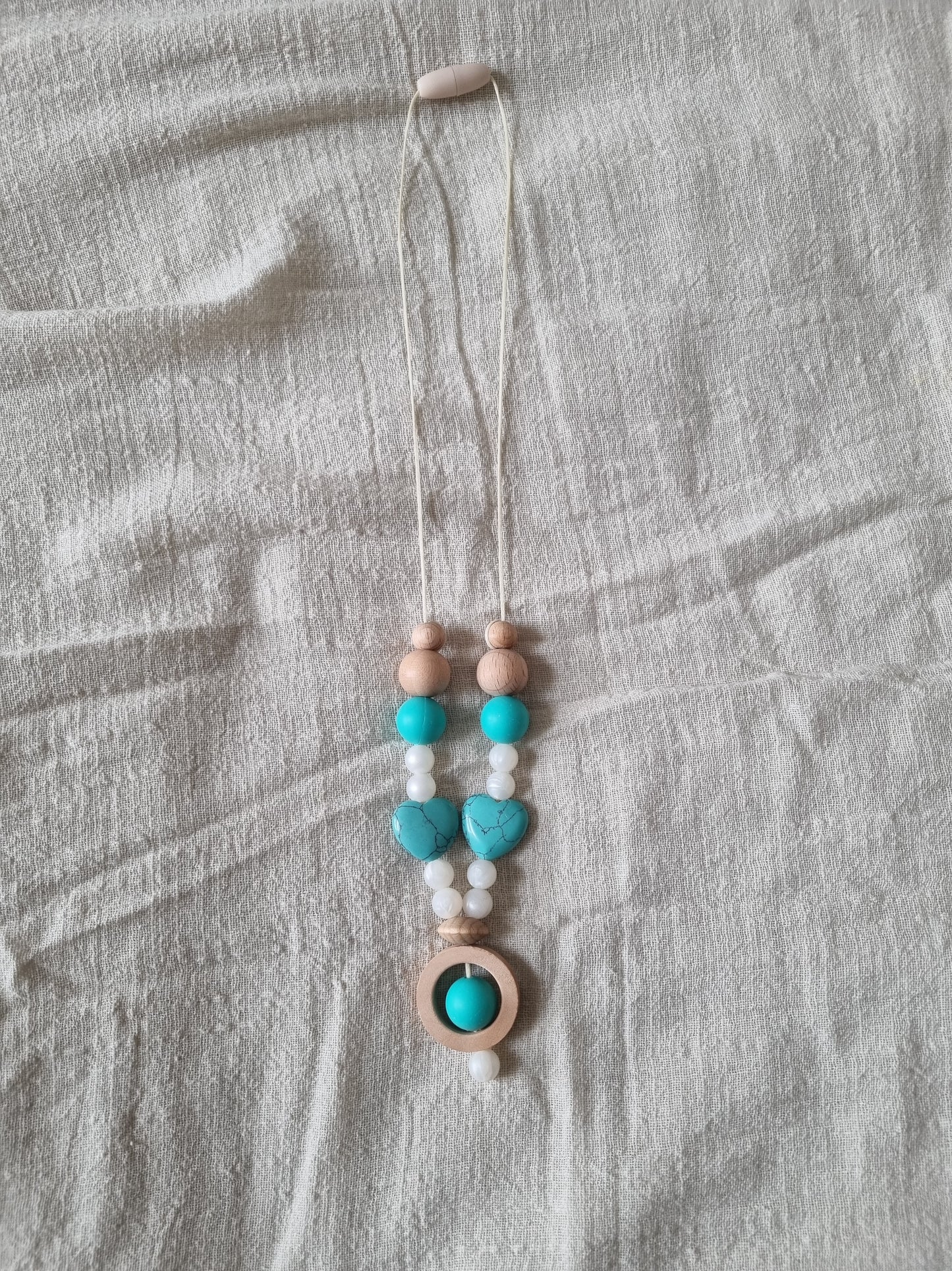 Tourquise Gemstone Nursing Necklace
