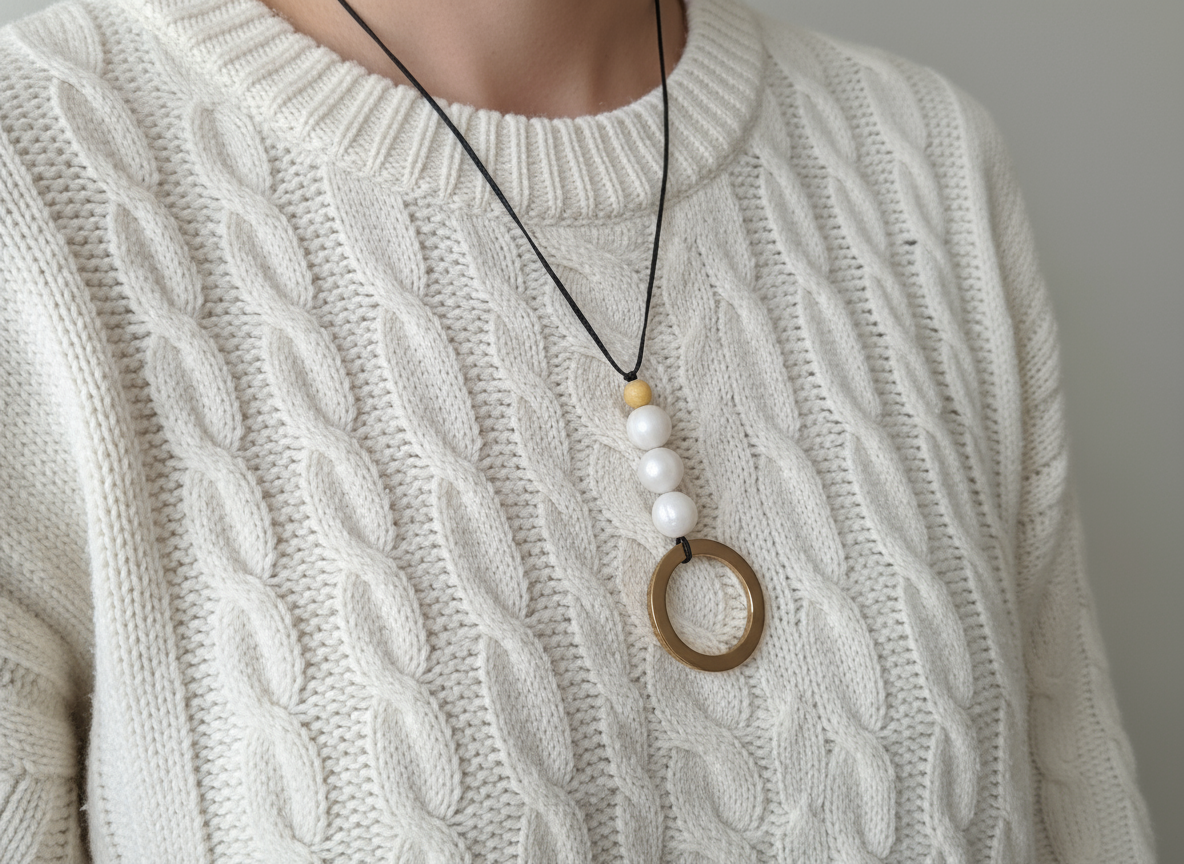 Gold Ring Nursing Necklace