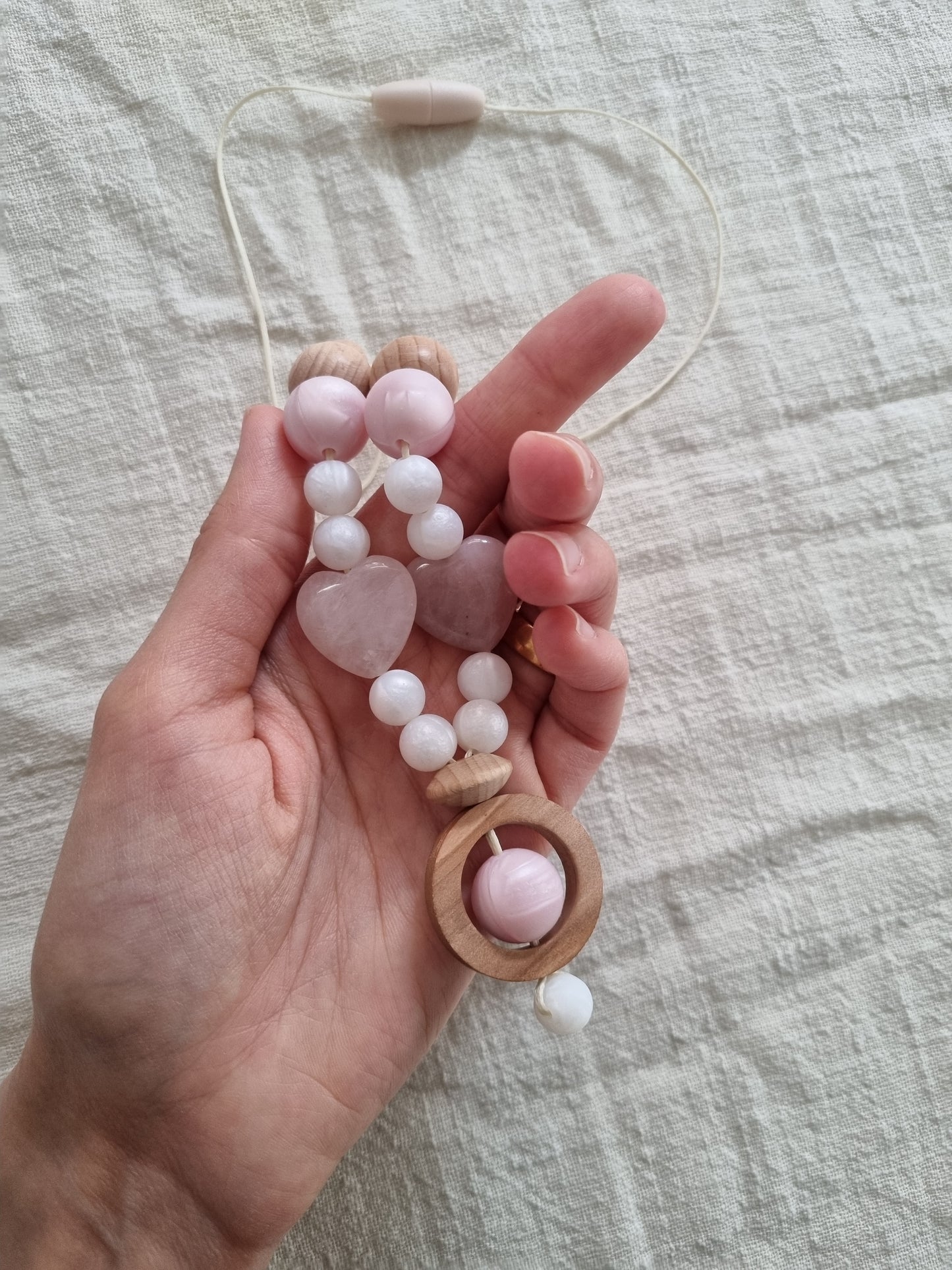 Rose Quartz Nusing Necklace