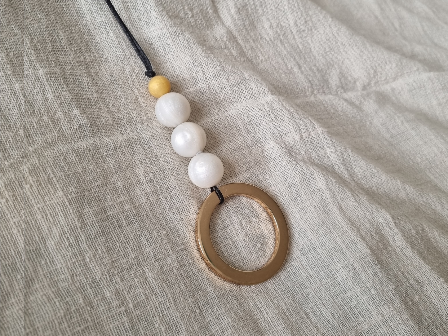 Gold Ring Nursing Necklace