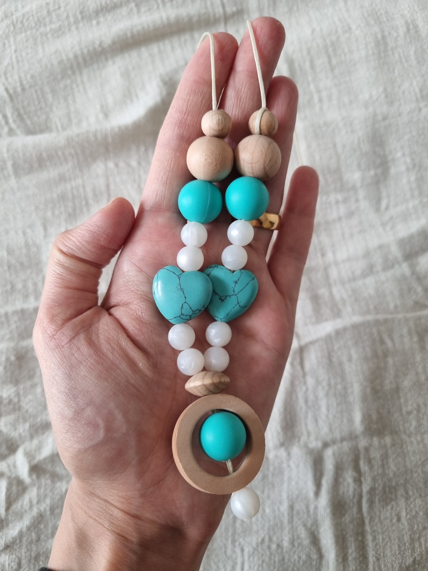 Tourquise Gemstone Nursing Necklace