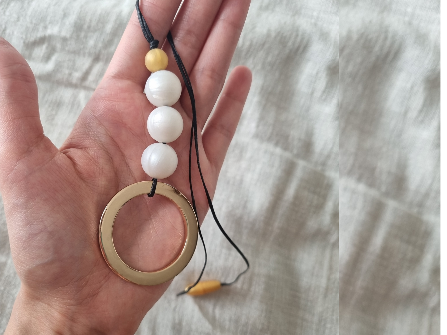 Gold Ring Nursing Necklace