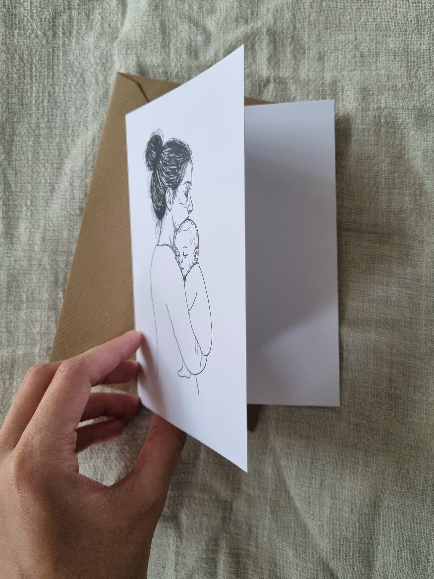 Mother and Baby Greeting Card