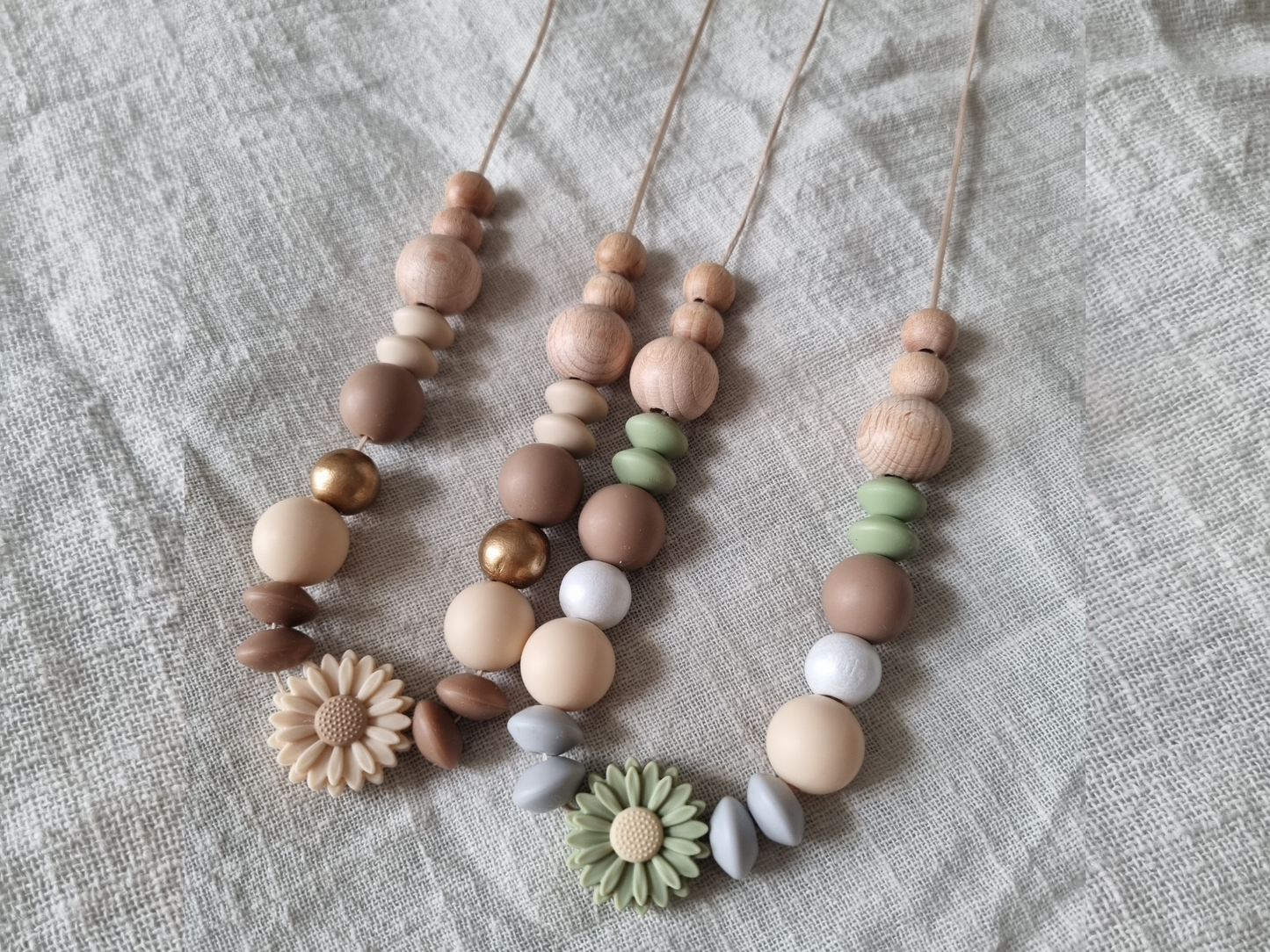 Green Flower Nursing Necklace