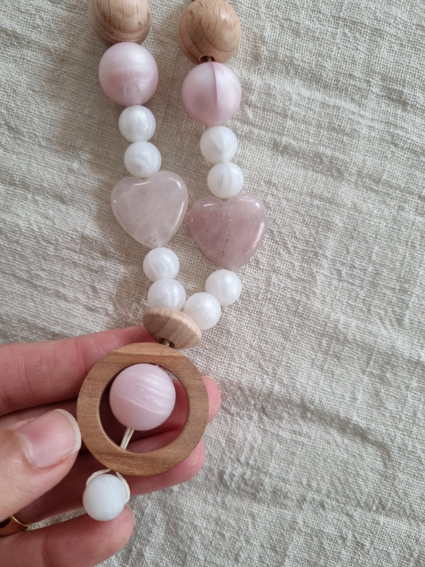 Rose Quartz Nusing Necklace