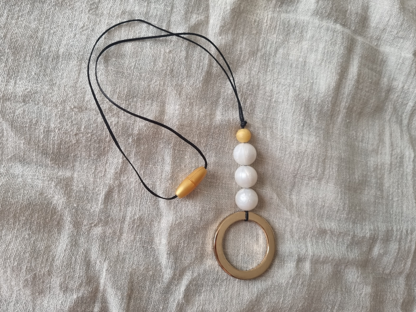 Gold Ring Nursing Necklace
