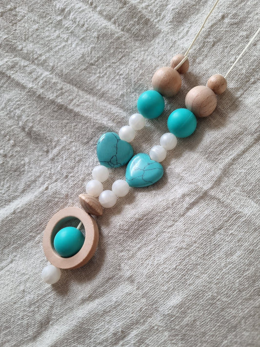 Tourquise Gemstone Nursing Necklace