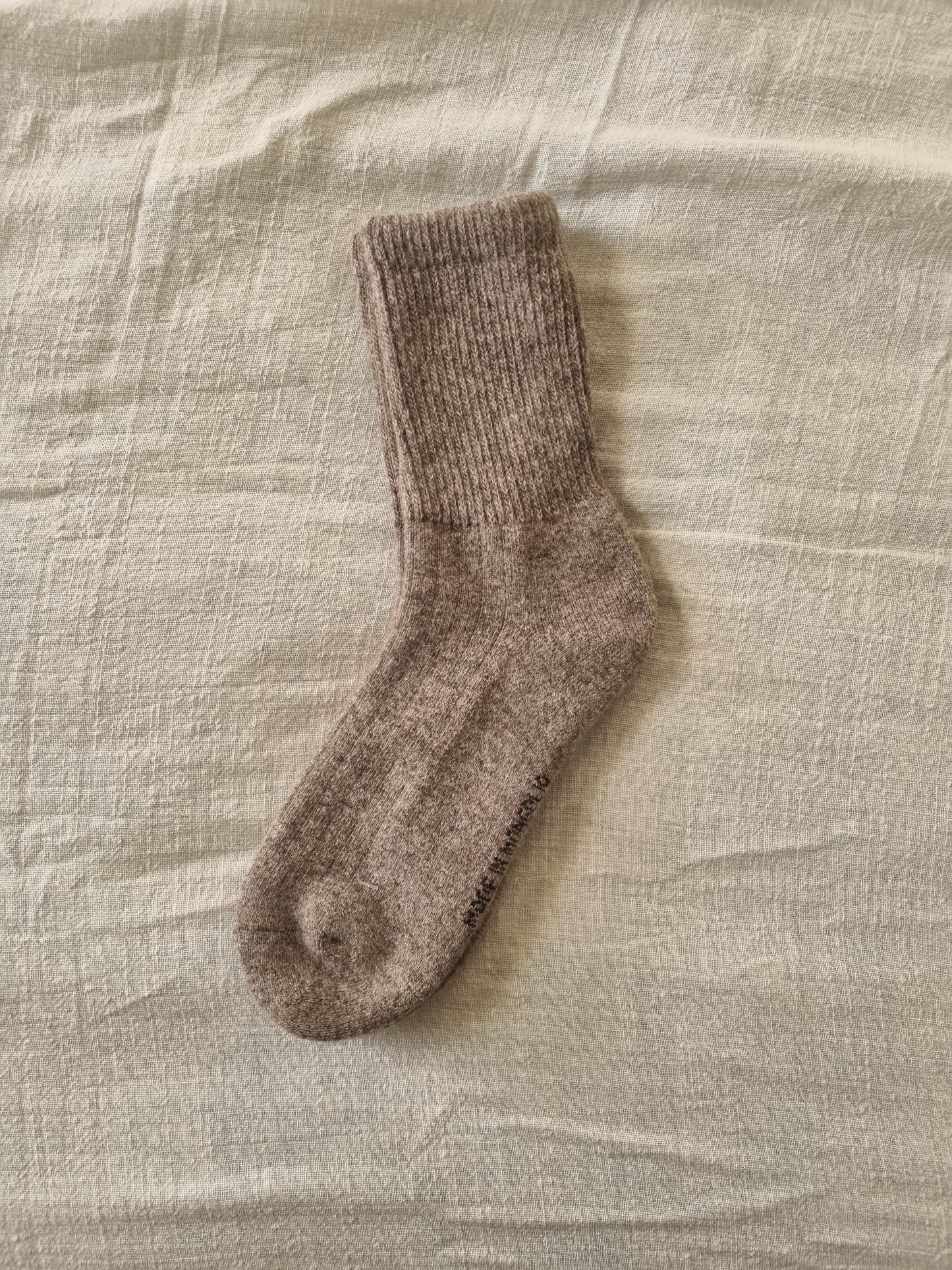 Grey Unisex Wool Socks